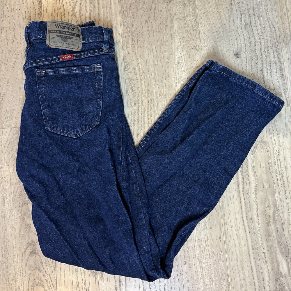 Wrangler 1096FXVMF Mens Regular Fit Denim Dark Blue Denim Jeans 29" W x 30" L
